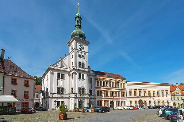 Town Hall, Marketplace Square (TG Masaryk Square), Loket, Czech Republic (Czechia), Europe