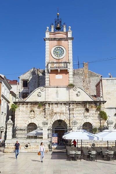 Town hall, Narodni trg (Peoples Square), Zadar, Dalmatia, Croatia, Europe