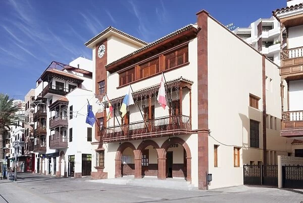 Town Hall at Plaza de las Americas Square, San Sebastian, La Gomera, Canary Islands, Spain, Europe