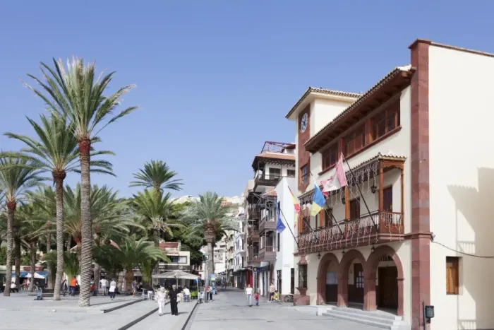 Framed Print : Town Hall at Plaza de las Americas Square, San Sebastian, La Gomera, Canary Islands, Spain, Europe Framed Print : Town Hall at Plaza de las Americas Square, San Sebastian, La Gomera, Canary Islands, Spain, Europe
