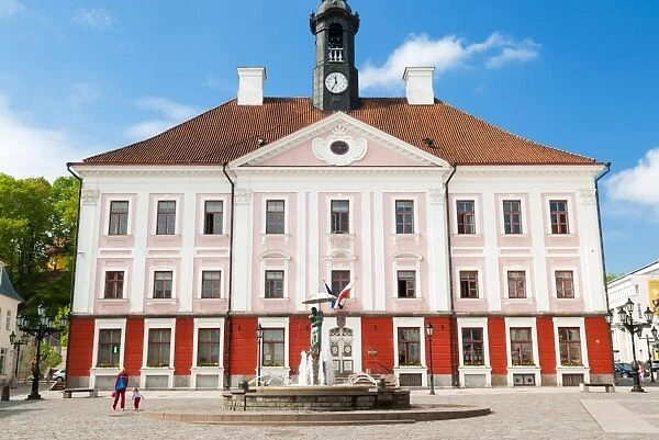 Town Hall, Raekoja Square (Raekoja plats), Tartu, Estonia, Baltic States, Europe