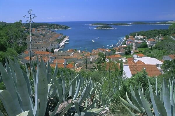 Town of Hvar, Hvar Island, Dalmatia, Dalmatian coast, Adriatic, Croatia, Europe