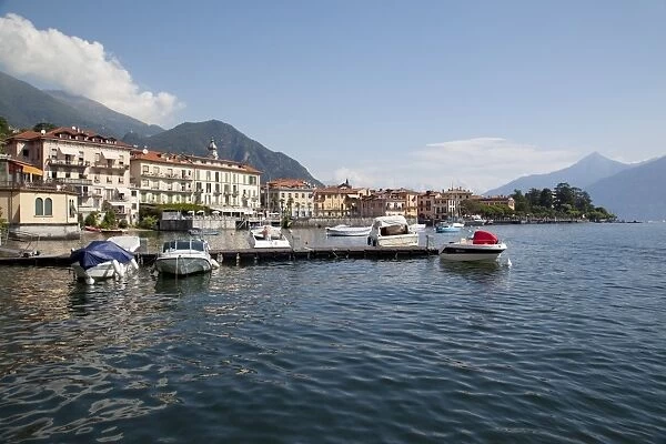 Town and Lake Como, Menaggio, Lombardy, Italian Lakes, Italy, Europe