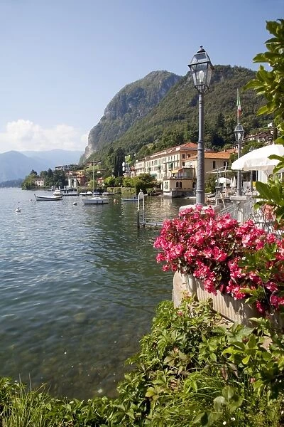 Town and lakeside, Menaggio, Lake Como, Lombardy, Italian Lakes, Italy, Europe