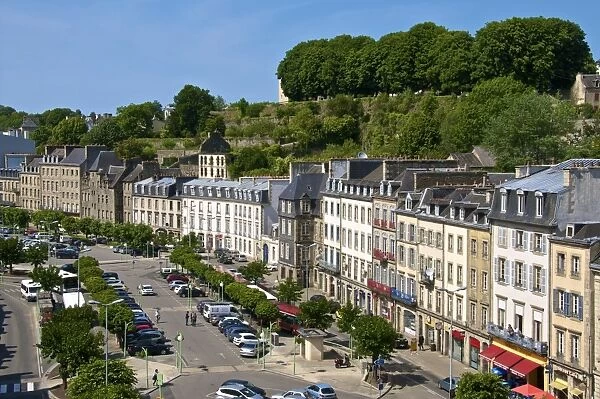 Down town, Morlaix, Finistere, Brittany, France, Europe