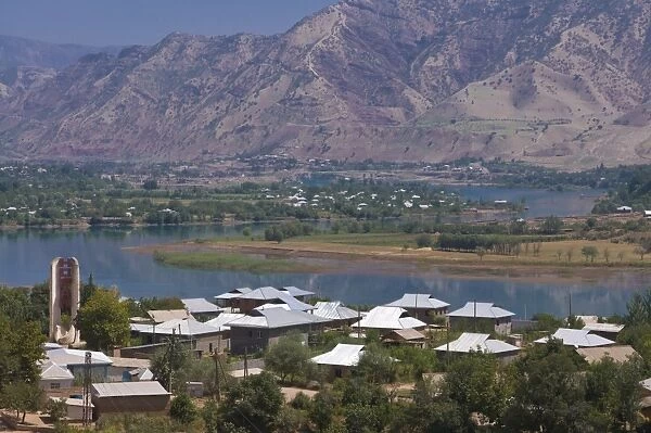 The town of Nurek near Nurek Dam, Tajikistan, Central Asia, Asia