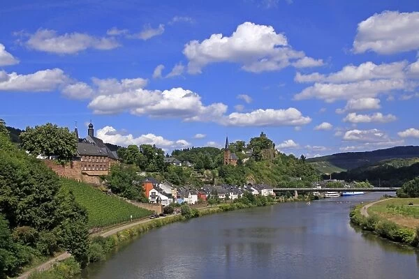 Town of Saarburg on River Saar, Rhineland-Palatinate, Germany, Europe