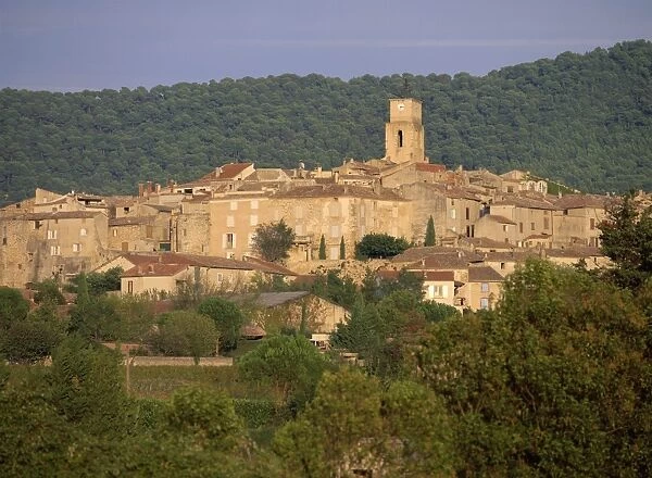 Town skyline, Sablet, near Orange, Vaucluse, Provence, France, Europe
