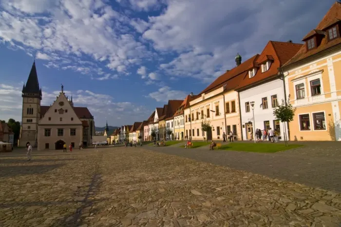 Framed Print : Town Square, Bardejov, UNESCO World Heritage Site, Slovakia, Europe