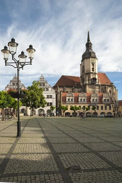 Town Square, St. Wenceslas Parish Church, Naumburg, Saxony-Anhalt, Germany, Europe