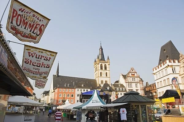 Town square, Trier, Rhineland, Germany, Europe