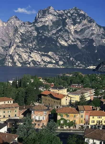 The town of Torbole on Lake Garda