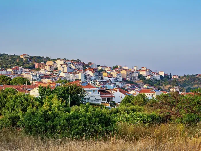 Framed Print : Townscape at sunset, Pythagoreio, Samos Island, North Aegean, Greek Islands, Greece, Europe Framed Print : Townscape at sunset, Pythagoreio, Samos Island, North Aegean, Greek Islands, Greece, Europe