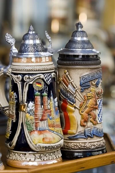 Traditional beer mugs
