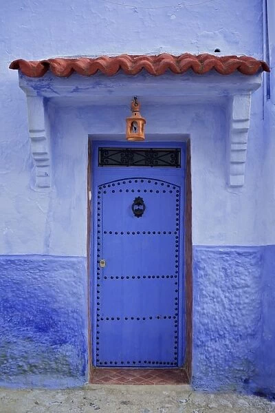 Traditional bluehouse, Chefchaouen (Chefchaouene), Morocco, North Africa, Africa