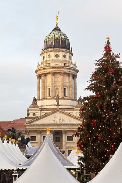 Traditional Christmas Market at Gendarmenmarkt, Berlin, Germany, Europe