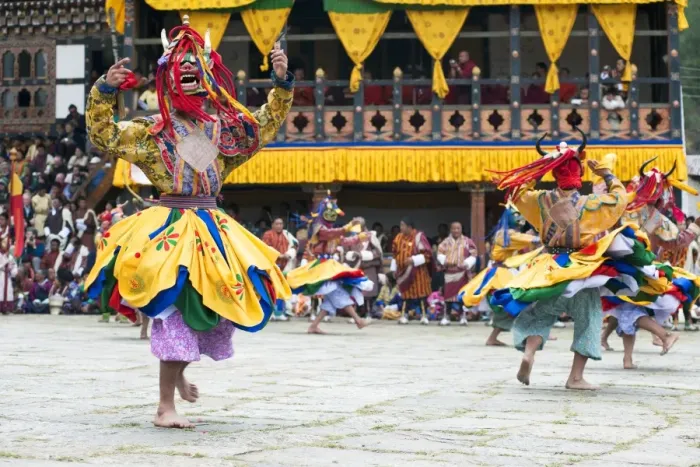 Framed Print : Traditional dancers at the Paro festival, Paro, Bhutan, Asia Framed Print : Traditional dancers at the Paro festival, Paro, Bhutan, Asia