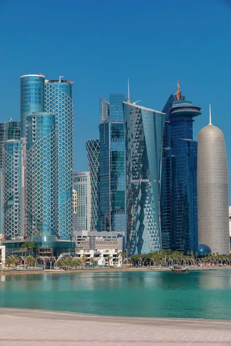 Framed Print : A Traditional Dhow against the West Bay Skyline, Doha, Qatar, Middle East Framed Print : A Traditional Dhow against the West Bay Skyline, Doha, Qatar, Middle East