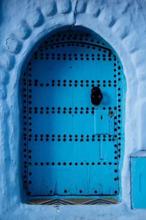 Framed Print : Traditional doorway in Chefchaouen, Morocco, North Africa, Africa Framed Print : Traditional doorway in Chefchaouen, Morocco, North Africa, Africa