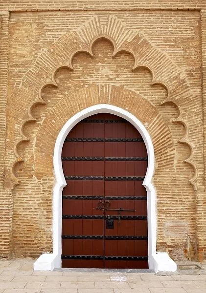 Traditional doorway to Koutoubia Mosque, UNESCO World Heritage Site, Marrakech, Morocco, North Africa, Africa