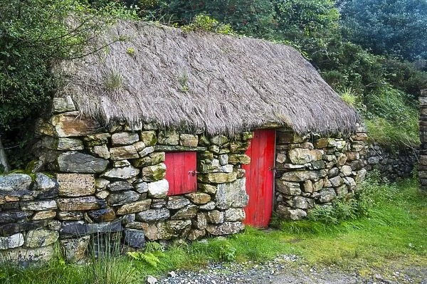 Traditional farm, Connemara National Park, County Galway, Connacht, Republic of Ireland
