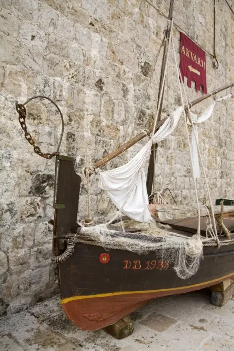 Framed Print : Traditional fishing boat, Maritime Museum, Dubrovnik, Dalmatia, Croatia, Europe Framed Print : Traditional fishing boat, Maritime Museum, Dubrovnik, Dalmatia, Croatia, Europe