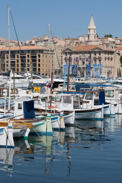 Framed Print : Traditional fishing boats moored in the Old Port of Marseille, Provence, France, Europe Framed Print : Traditional fishing boats moored in the Old Port of Marseille, Provence, France, Europe
