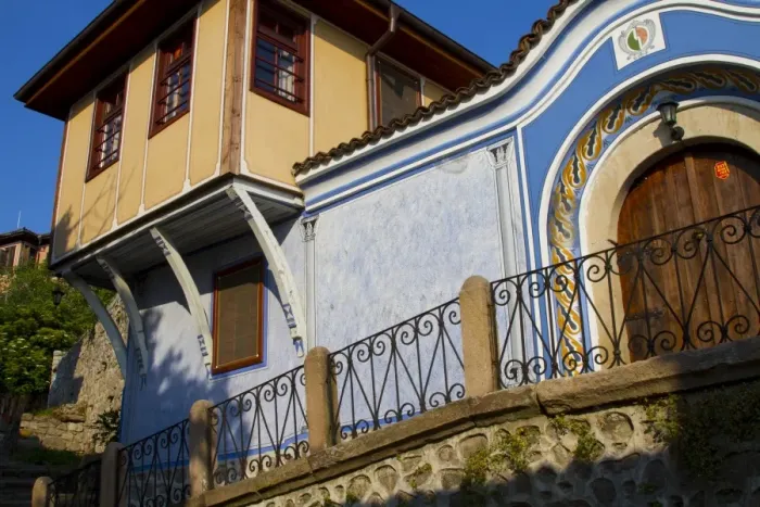 Framed Print : Traditional houses, Old Town, Plovdiv, Bulgaria, Europe Framed Print : Traditional houses, Old Town, Plovdiv, Bulgaria, Europe