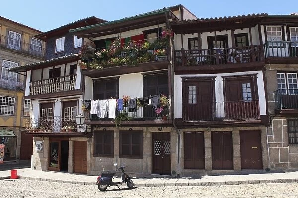 Traditional housing, Praca de Santiago (St. James Square), Old Town