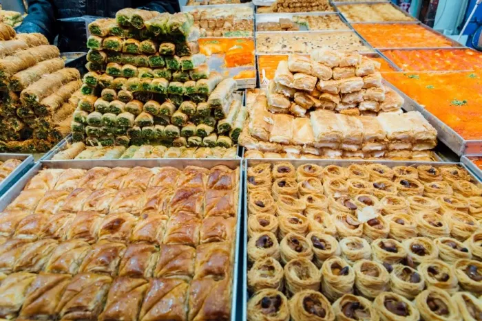 Framed Print : Traditional Israeli sweets in a market in Jerusalem, Israel, Middle East Framed Print : Traditional Israeli sweets in a market in Jerusalem, Israel, Middle East