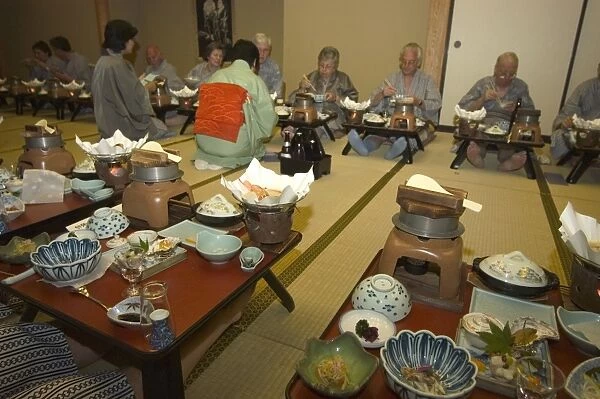 Traditional Japanese inn ryokan meal