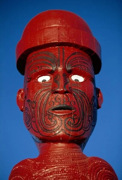 Traditional Maori Poupou figure