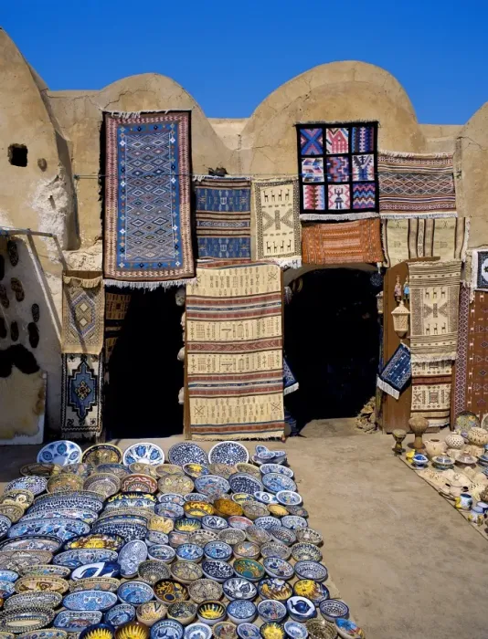 Framed Print : Traditional pottery and rug shop, Tunisia, North Africa, Africa Framed Print : Traditional pottery and rug shop, Tunisia, North Africa, Africa
