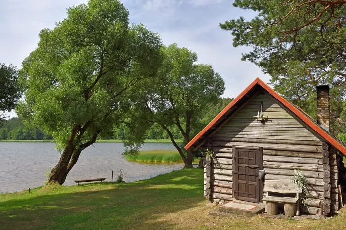 Framed Print : Traditional sauna on the edge of Lusiai Lake at Paluse, Aukstaitija National Park, Lithuania, Europe Framed Print : Traditional sauna on the edge of Lusiai Lake at Paluse, Aukstaitija National Park, Lithuania, Europe