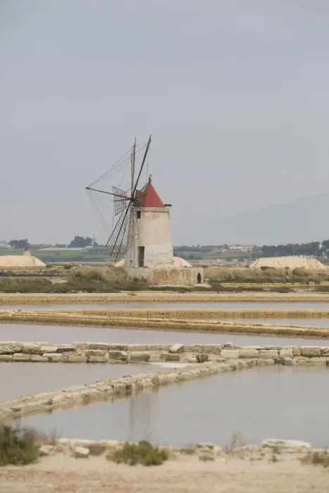 Framed Print : Traditional sea salt beds and windmill, Mozia, Sicily, Italy, Europe Framed Print : Traditional sea salt beds and windmill, Mozia, Sicily, Italy, Europe