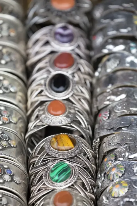 Framed Print : Traditional silver bracelets for sale in Rahba Kedima (Old Square), Marrakech, Morocco, North Africa, Africa Framed Print : Traditional silver bracelets for sale in Rahba Kedima (Old Square), Marrakech, Morocco, North Africa, Africa