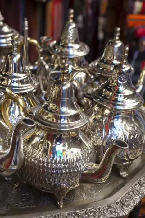 Framed Print : Traditional tea pots, Fes el Bali Medina, Fez, Morocco, North Africa, Africa Framed Print : Traditional tea pots, Fes el Bali Medina, Fez, Morocco, North Africa, Africa