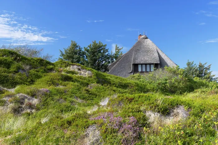 Framed Print : Traditional thatched house, Rantum, Sylt, Schleswig Holstein, Germany, Europe