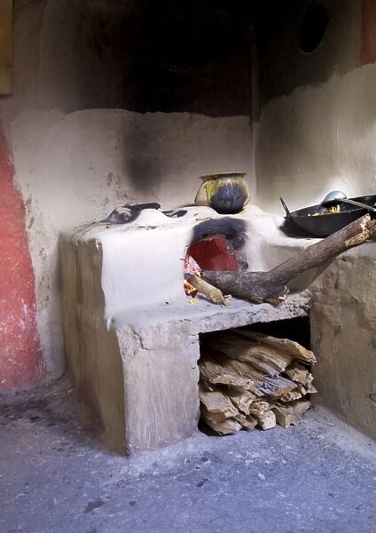 Traditional wood-burning clay oven, Nepal, Asia