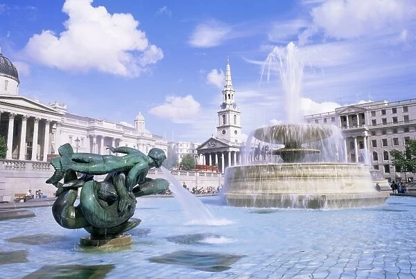 Trafalgar Square, London, England, United Kingdom, Europe