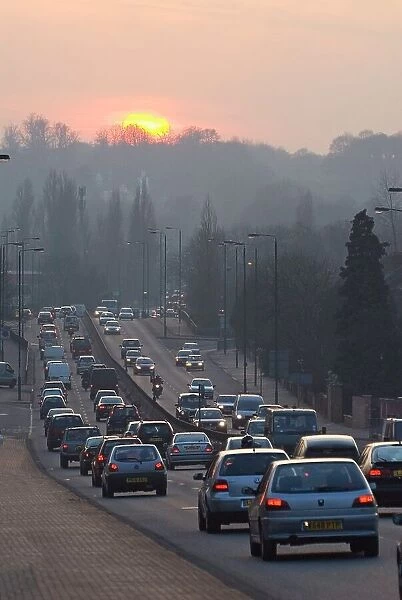 Traffic on the A3, Roehampton, Surrey, England, united Kingdom, Europe