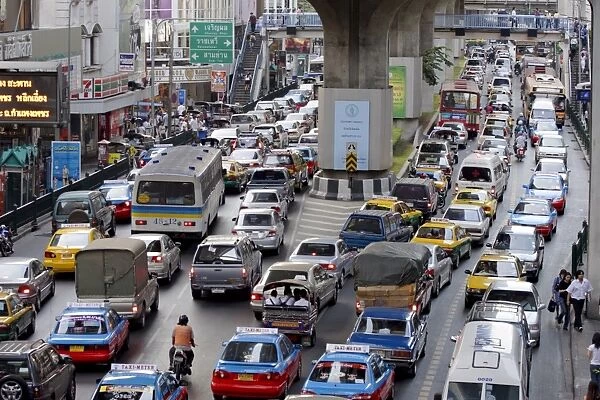 Traffic chaos in Bangkok