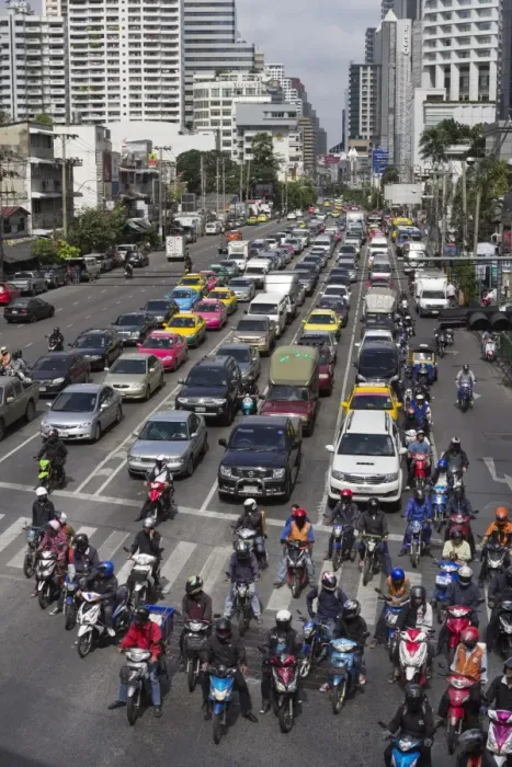 Framed Print : Traffic congestion in downtown area, Bangkok, Thailand, Southeast Asia, Asia Framed Print : Traffic congestion in downtown area, Bangkok, Thailand, Southeast Asia, Asia