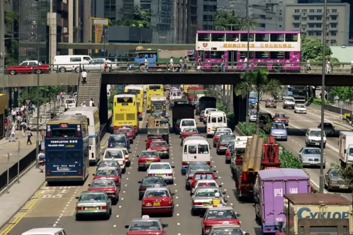 Framed Print : Traffic on Gloucester Road in Wan Chai, the business district on Hong Kong Island Framed Print : Traffic on Gloucester Road in Wan Chai, the business district on Hong Kong Island