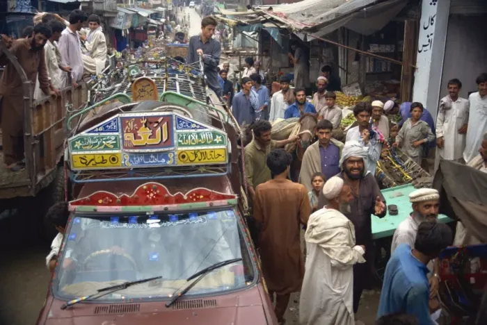Framed Print : Traffic jam, Swat Valley, Pakistan, Asia Framed Print : Traffic jam, Swat Valley, Pakistan, Asia