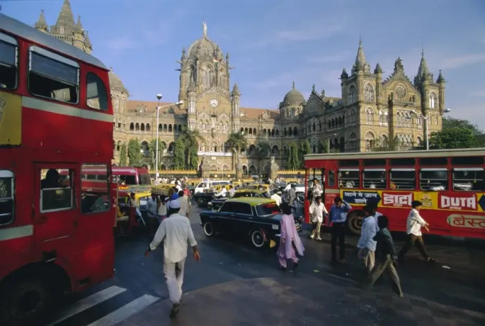 Framed Print : Traffic in front of the station Framed Print : Traffic in front of the station