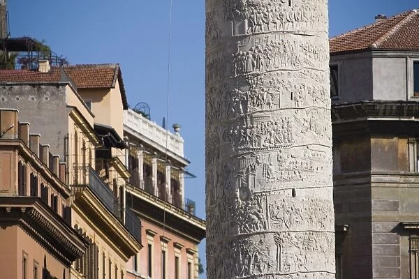 Trajans Column, Rome, Lazio, Italy, Europe