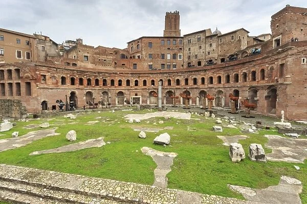 Trajans Markets, Roman ruins, Forum area, Historic Centre (Centro Storico), Rome