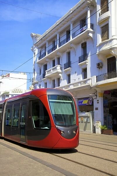 Tram, Casablanca, Morocco, North Africa, Africa