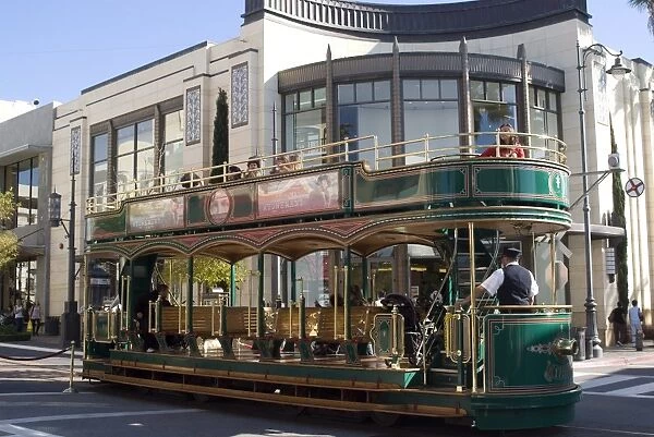 Tram, the Grove Shopping Mall, Los Angeles, California, United States of America